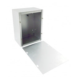 FixtureDisplays® Sheet Metal Junction Box with Lift-off Screw Cover, 6 x 8 x 4" 15965