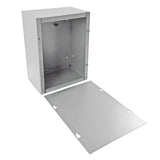 FixtureDisplays® Sheet Metal Junction Box with Lift-off Screw Cover, 6 x 8 x 4" 15965