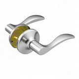 DUMMY Lever Door Handle No Lock Deadbolt Not Included, Matte Satin Nickel 15971