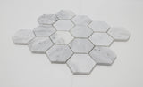 13.58 x 11.41 Carrara White Marble Tiles 15975