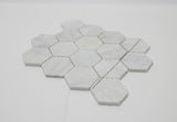 13.58 x 11.41 Carrara White Marble Tiles 15975
