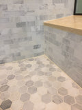 13.58 x 11.41 Carrara White Marble Tiles 15975