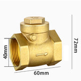 1 1/4" Swing Brass Check Valve One Way Non-Return Valve, Backflow Prevention 15982 1/4" One Way Check Valve
