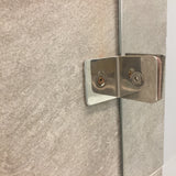 59.8W X 74.8H Glass Shower Door, Semi-Frameless Sliding Clear Tempered Glass 15983