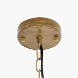 31.5 Inch Round Wagon Wheel Light,Imitated Wood Chandelier, 12 Lights, Farmhouse 15984