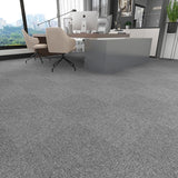 22PK 19.7 X 19.7 Inchs Floor Mat Non-Slip Heavy-Duty Nylon Carpet Tile Dark Grey 15987 Carpet Tile