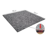22PK 19.7 X 19.7 Inchs Floor Mat Non-Slip Heavy-Duty Nylon Carpet Tile Dark Grey 15987 Carpet Tile