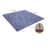 22PK 19.7 X 19.7 Inchs Floor Mat Non-Slip Heavy-Duty Nylon Carpet Tile LightGray 15989 Carpet Tile