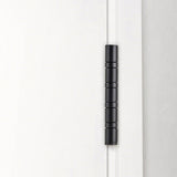 2PK Interior Door Hinge Black, Square, 4X3 Heavy-Duty Mat Hinge Hardware 15993-2PK