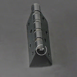 2PK Interior Door Hinge Black, Square, 4X3 Heavy-Duty Mat Hinge Hardware 15993-2PK