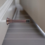10PK 3-1/10 Spring Door Stops Red Bronze with Black Rubber Bumper Tips 15997-10PK BROWN