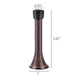 10PK 3-1/10 Spring Door Stops Red Bronze with Black Rubber Bumper Tips 15997-10PK BROWN