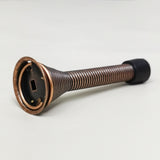 10PK 3-1/10 Spring Door Stops Red Bronze with Black Rubber Bumper Tips 15997-10PK BROWN