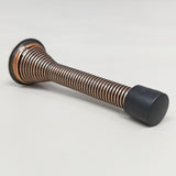10PK 3-1/10 Spring Door Stops Red Bronze with Black Rubber Bumper Tips 15997-10PK BROWN