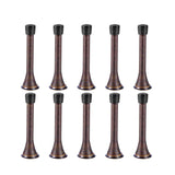 10PK 3-1/10 Spring Door Stops Red Bronze with Black Rubber Bumper Tips 15997-10PK BROWN
