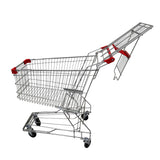 4.4 Cubic Foot 125 L Shopping Cart Grocery Supermarket Store Cart 16001