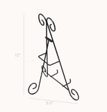 2PK Easel Wire Easel Iron Books Plates Holder Picture Literature Display Stand