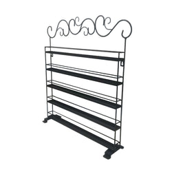 Black Metal Nail Polish Mountable 5 Tier Organizer Display Rack Essential Oil Rack