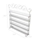 WHITE Metal Nail Polish Mountable 5 Tier Organizer Display Rack Essential Oil Rack