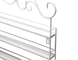 WHITE Metal Nail Polish Mountable 5 Tier Organizer Display Rack Essential Oil Rack
