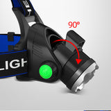 1000 LM LED Rechargeable Headlamp 3 Lighting Modes Zoomable with Motion Sensor 16036
