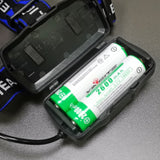 1000 LM LED Rechargeable Headlamp 3 Lighting Modes Zoomable with Motion Sensor 16036