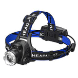 1000 LM LED Rechargeable Headlamp 3 Lighting Modes Zoomable with Motion Sensor 16036