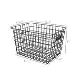 13 x 9 x 8 Small Black Wire Storage Basket 16039 BLACK