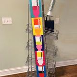 Beverage Gravity Feed Rack Display Liquor Water Drink Bottle Can Floor Stand