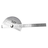 Stainless Steel Protractor 0-180 Degrees Adjustable General Measuring Tool 16056