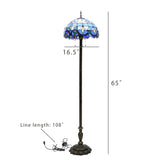 Tiffany Style Elegant Floor Lamp 20 Inch Shade 16059