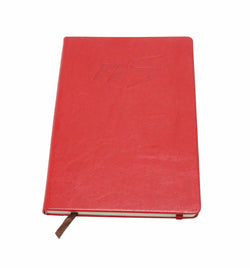 5.75x8.25 Classic Pocket Book Ruled Notebook Journal Red Cover 192 P Dairy Pad