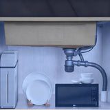 31.5" X 19.7" Single Bowl Stainless Steel Sink with Workbench Farmhouse Sinks 16097-800mm Sink
