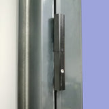 27.6 X 83 inchs Glass Interior Door Slab with Prehung Aluminun Jamb and Lockset 16098