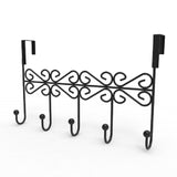 Over the Door Hook Rack Metal Hanger 5 Hook Clothes Hanger Hat Door Hanger
