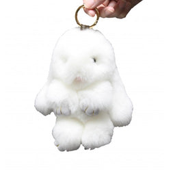 Real Mink Fur Rabbit Pendant Bag Charm Bunny Fur Key Chain Cute Fur Bunny Gift