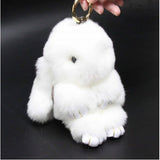 Real Mink Fur Rabbit Pendant Bag Charm Bunny Fur Key Chain Cute Fur Bunny Gift