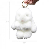 Real Mink Fur Rabbit Pendant Bag Charm Bunny Fur Key Chain Cute Fur Bunny Gift