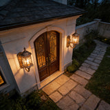 13H Bronze Outdoor Light Fixtures Wall Mount Aluminium Waterproof 16145