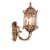 13H Bronze Outdoor Light Fixtures Wall Mount Aluminium Waterproof 16145
