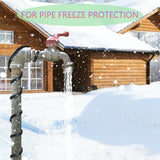 15 Ft. 120 V Self-Regulating Heating Cable, for Pipe Freeze Protection, Black 16147