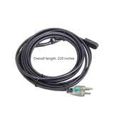 15 Ft. 120 V Self-Regulating Heating Cable, for Pipe Freeze Protection, Black 16147