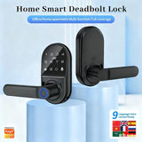 Smart Keypad Door Lock 5-in-1 Keyless Entry Fingerprint APP Control Handle 16155