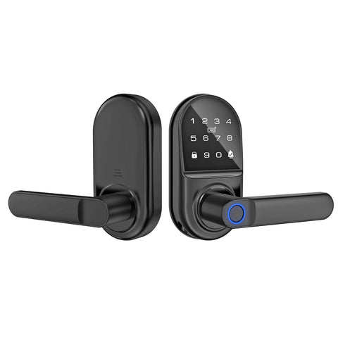 Smart Keypad Door Lock 5-in-1 Keyless Entry Fingerprint APP Control Handle 16155