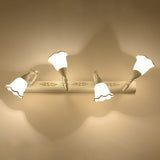 25.63inch Glass Wall Sconce E14 Bathroom Light Vintage Gold Accent 16164