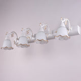 25.63inch Glass Wall Sconce E14 Bathroom Light Vintage Gold Accent 16164