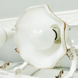 25.63inch Glass Wall Sconce E14 Bathroom Light Vintage Gold Accent 16164