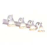 25.63inch Glass Wall Sconce E14 Bathroom Light Vintage Gold Accent 16164