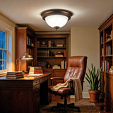 13¡± Flush Mount Ceiling Light Fixture Dome Frosted Glass E26/E27 Vintage Lamp 16165-FLUSH CEILING LIGHT