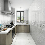11.81 X 23.62 inch Ceramic Tile 8.5mm Thick Wear Resistant Wall Floor Tile 16168